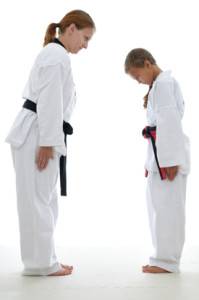 cách chào ko đúng trong karate