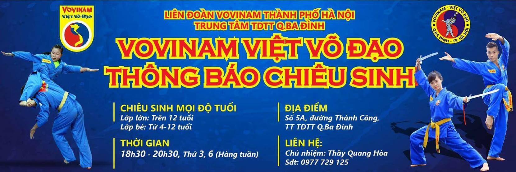 CLB Vovinam Trung tâm VHTT Quận Ba Đình
