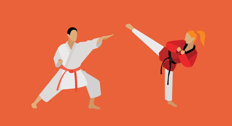 Taekwondo khác gì karate
