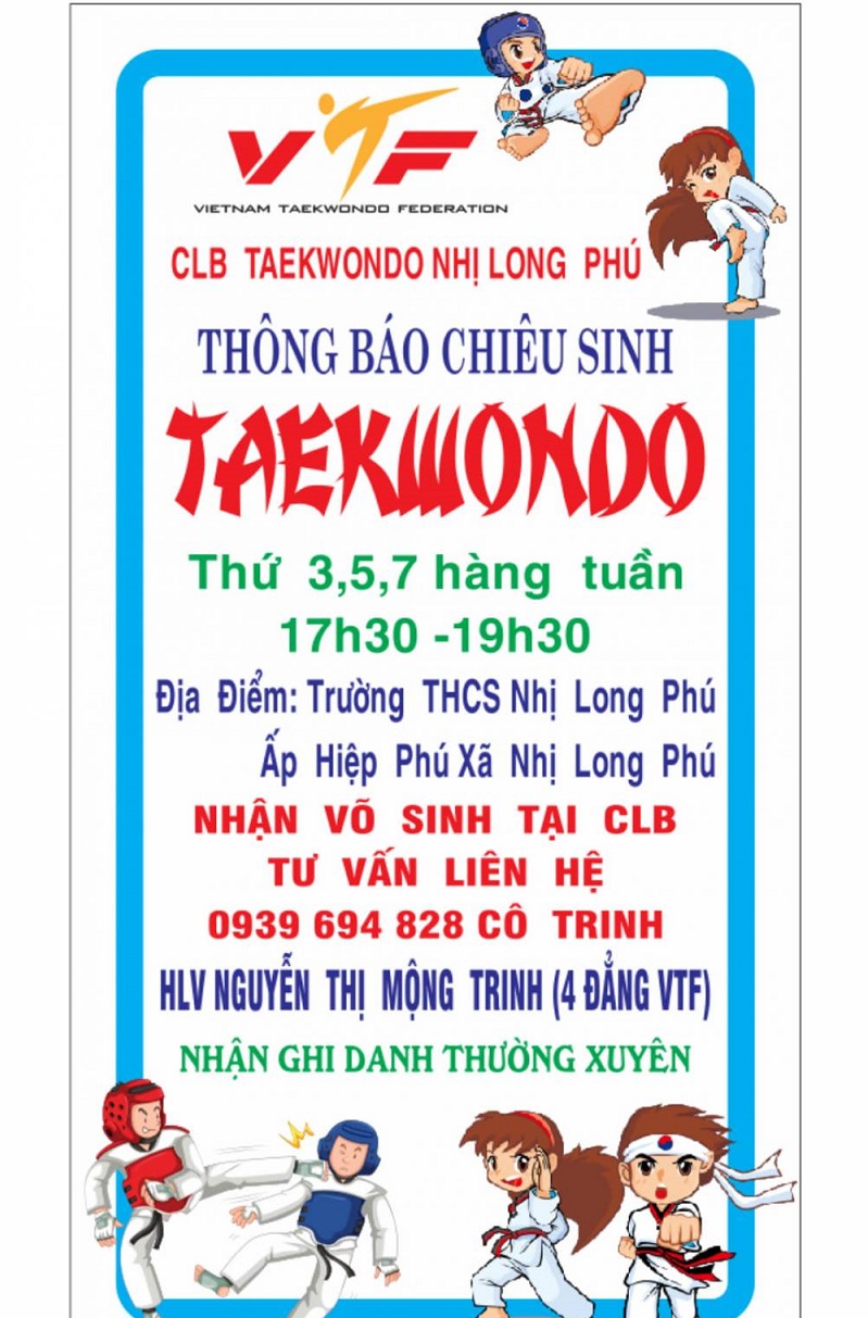  CLB Taekwondo Nhị Long Phú